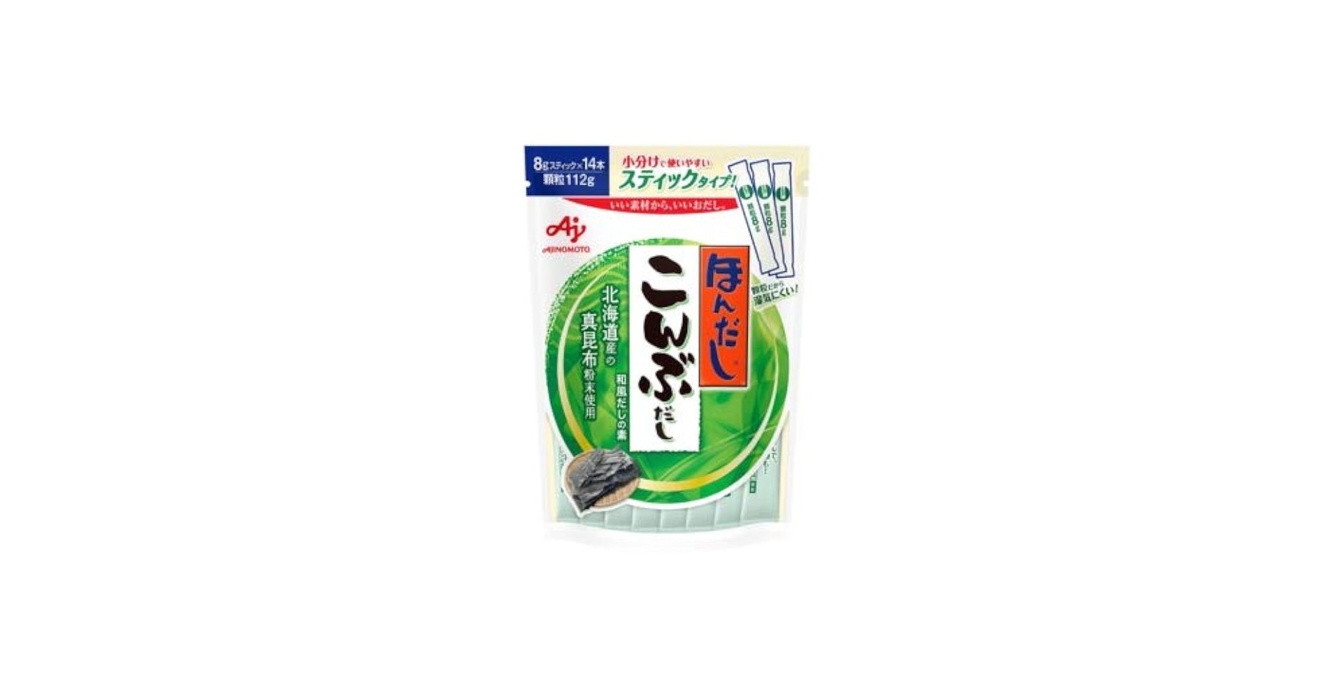 こんぶ味  Amazon.co.jp: 味の素 ほんだし こんぶだし スティック 8g×14本